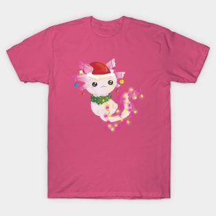 christmas santa axolotl T-Shirt